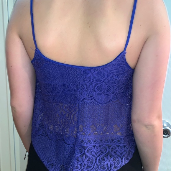 Royal blue lace top - Picture 2 of 2